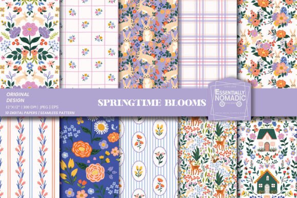 Download Cottagecore Spring Floral Pattern Repeat - Pattern Collection