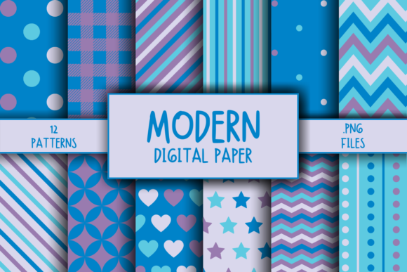 Download Modern Pattern Digital Paper - Pattern Collection