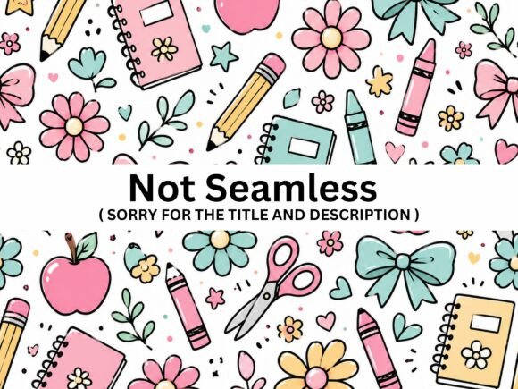 Download Girly School Supplies Pattern PNG - Pattern Collection