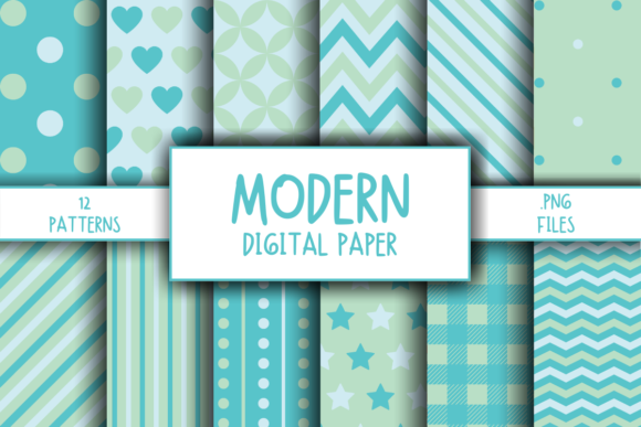 Download Modern Pattern Digital Paper - Pattern Collection