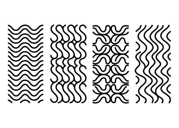 Download Minimal Wave Line Pattern EPS Bundle - Bundle Collection
