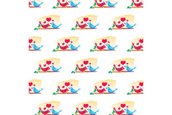 Download Romance Couple Bird Pattern Design - Pattern Collection