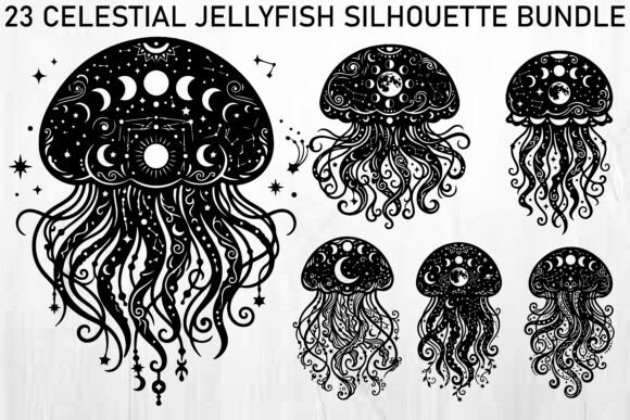Download Celestial Jellyfish SVG Bundle - Bundle Collection