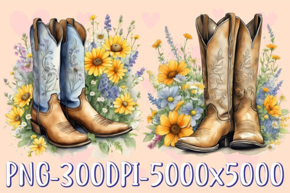 Download Cowboy Boots Clipart Bundle - Bundle Collection