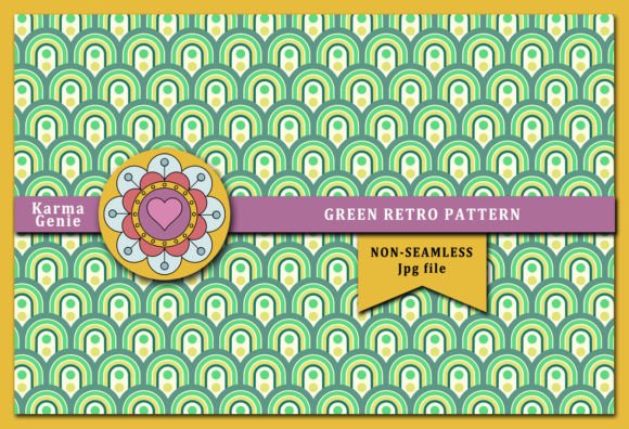 Download Green Retro Modern Pattern - Pattern Collection