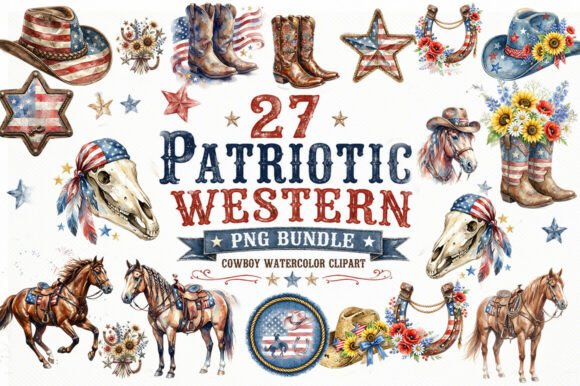 Download Patriotic-Western-Cowboy-PNG-Bundle - Bundle Collection