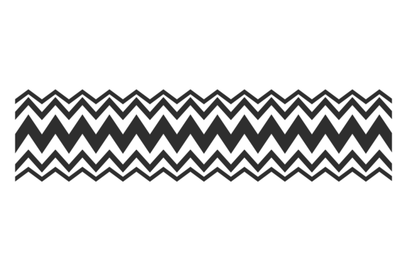 Download Black Zig Zag Ornament. Linear Pattern D - Pattern Collection