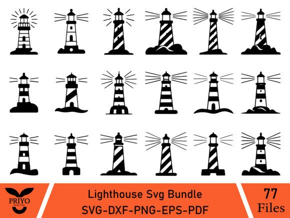 Download Lighthouse Svg Bundle, Building Use - Bundle Collection