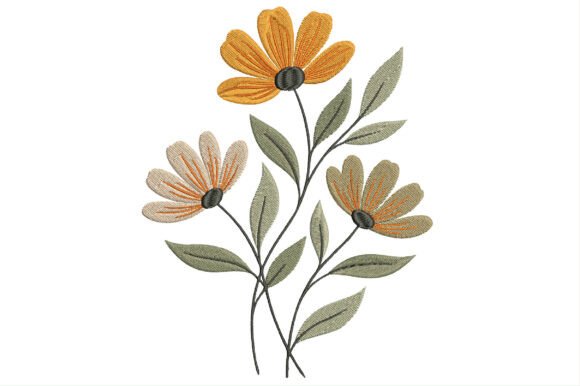 Download Wildflower Embroidery Design - Sign Collection