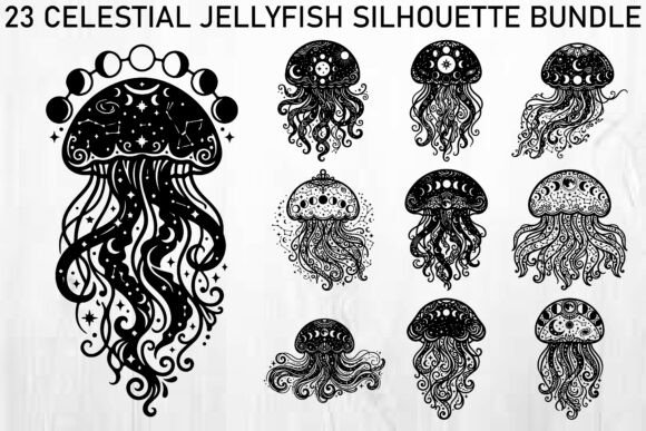 Download Celestial Jellyfish SVG Bundle - Bundle Collection