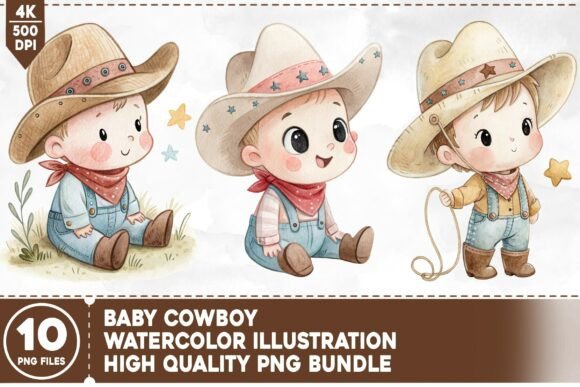 Download Baby Cowboy PNG Bundle - Bundle Collection