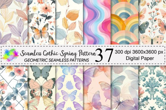 Download Seamless Pastel Spring Pattern - Pattern Collection