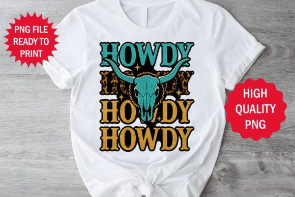 Download Howdy Western Style Cowboy Shirt Design - Sign Collection