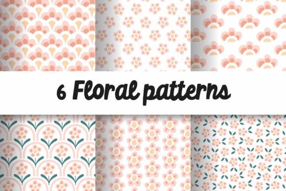 Download Floral Patterns in Soft Pastel Colors - Pattern Collection