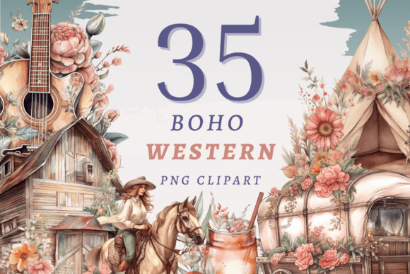 Download Boho Western PNG Bundle - Bundle Collection