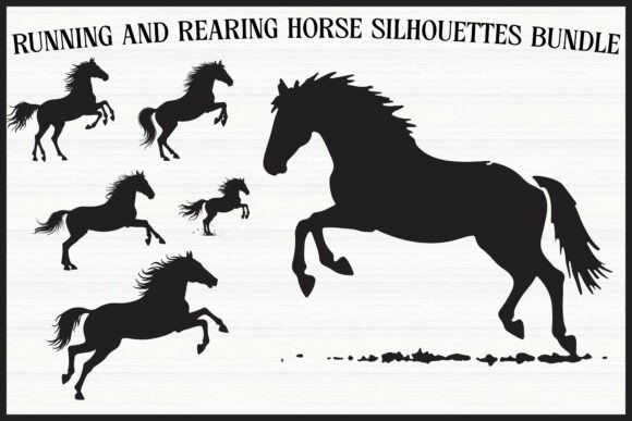 Download Rearing Horse Clipart Bundle - Bundle Collection