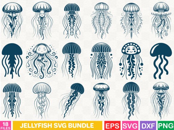 Download Jellyfish SVG Bundle - Bundle Collection