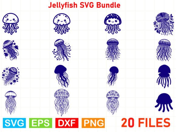 Download Jellyfish SVG Bundle - Bundle Collection
