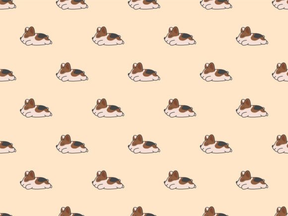 Download Dog Corgi Pet Seamless Modern Pattern - Pattern Collection