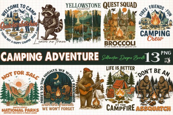 Download Camping Adventure Sublimation Bundle - Bundle Collection