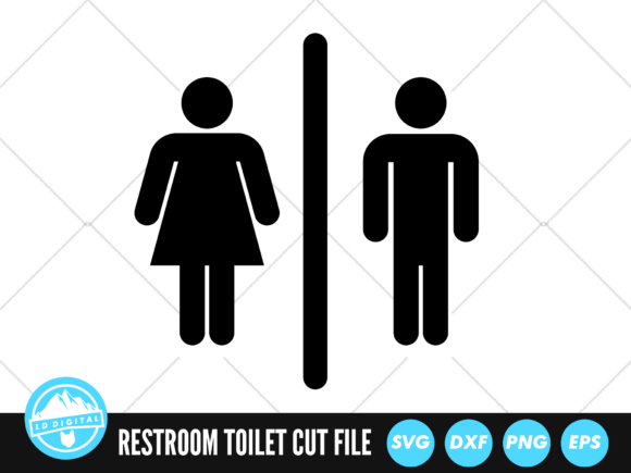 Download Restroom Symbol SVG | Toilet Sign SVG - Sign Collection