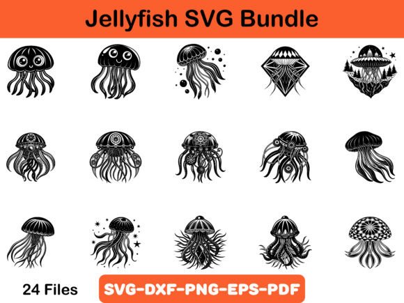 Download Jellyfish SVG Bundle - Bundle Collection