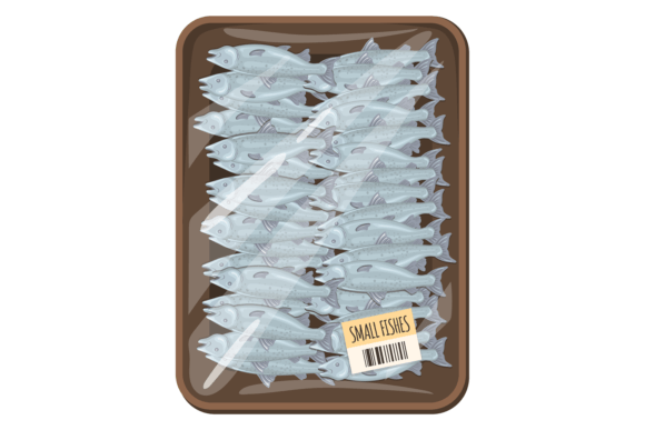 Download Fishes in Plastic Tray. Store Food Packa - Fishes Collection