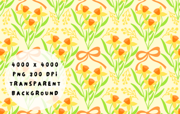 Download Aesthetic Daffodil Flower Spring Pattern - Pattern Collection