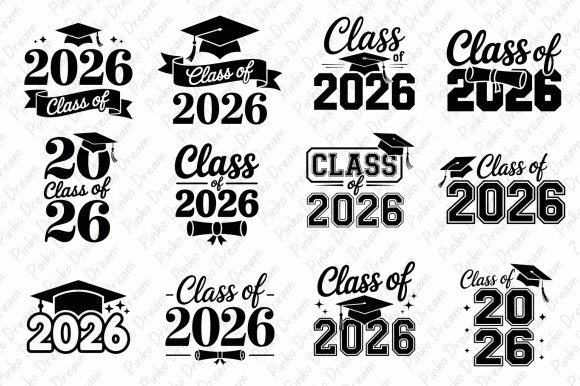 Download Class of 2026 Graduation Clipart Bundles - Bundle Collection