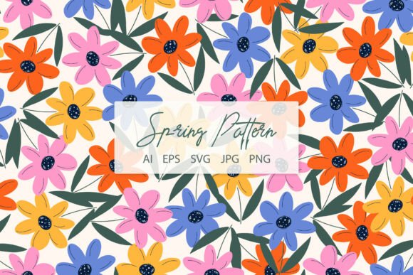 Download Y2k, Cute Floral Spring Pattern - Pattern Collection