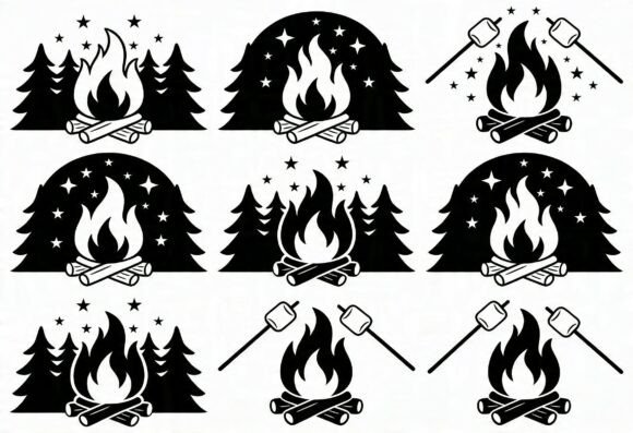 Download Campfire and Marshmallow SVG Bundle - Bundle Collection
